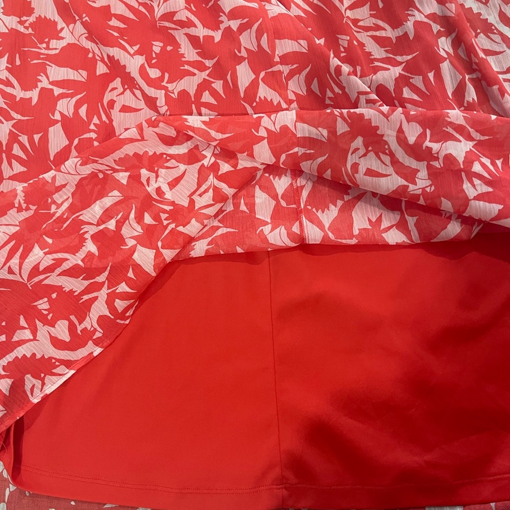 Ronni Nicole RN Studio Coral and White Floral Maxi Dress - Picture 4 of 4
